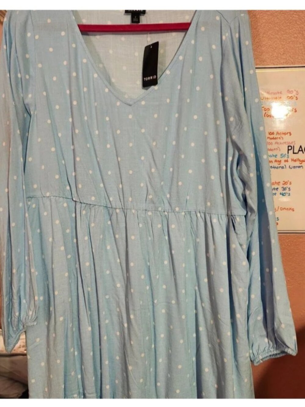 TORRID Blue Polka Dot Dress - Picture 3 of 4